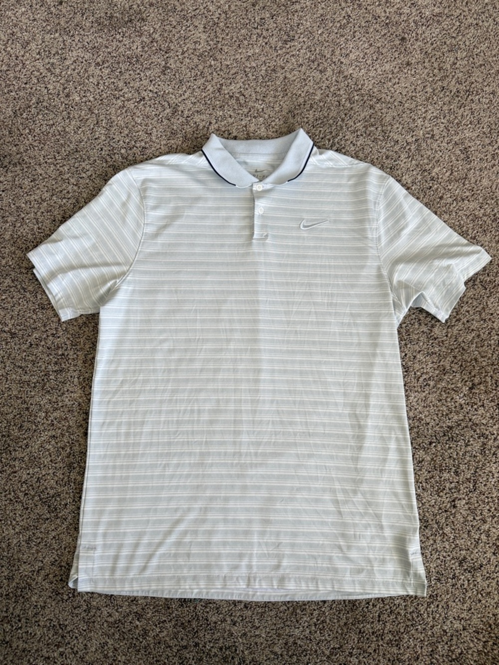 Nike Golf Polo with Subtle stripes. Size Medium.